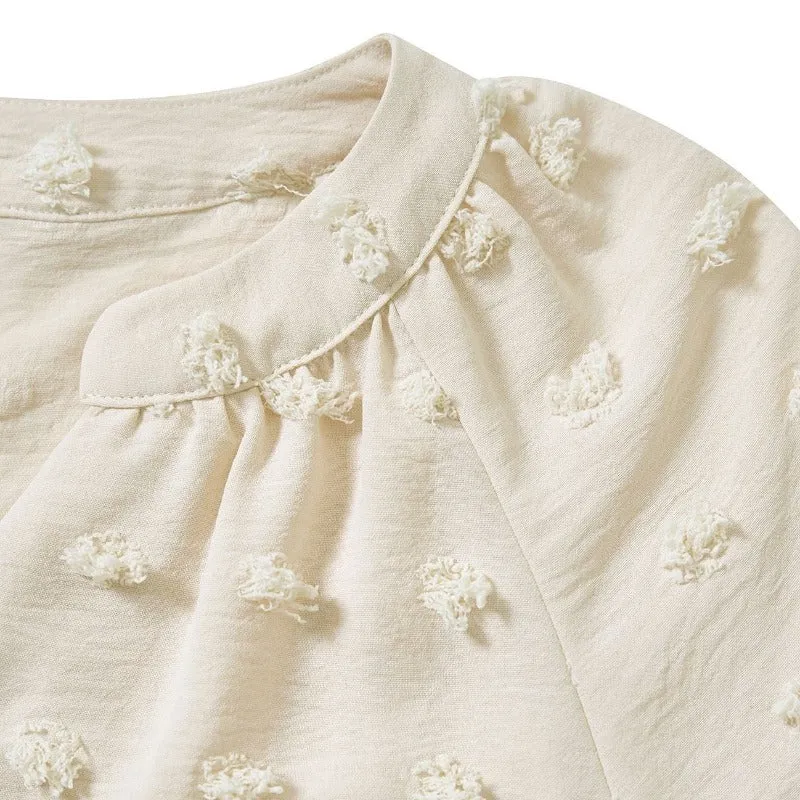 V Neck Shirt Chiffon Blouse Short Sleeve